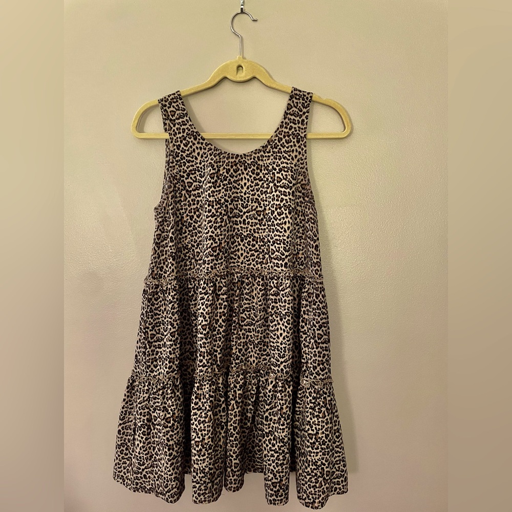 Cheetah Tiered Babydoll Dress